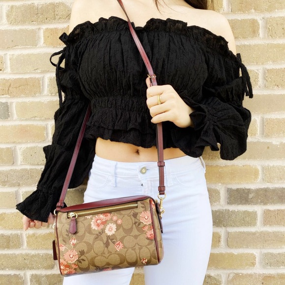 LASTONE🌸NWT Coach Floral Crossbody Signature🌸 - Picture 4 of 5